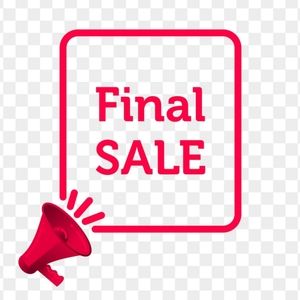 Fianl sale. Prices have been lowered.